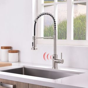 ก๊อกน้ำห้องครัวอัจฉริยะสีดำแบบสัมผัสอัตโนมัติ ไม่ต้องใช้มือ - Product Image 2