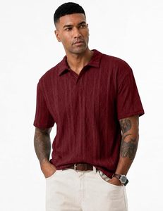 Polo homme en coton piqué à manches courtes, logo personnalisé de haute qualité, fournisseur d'usine OEM ODM - Product Image 1