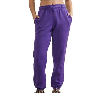 Pantalones Jogger de Algodón Felpa Personalizados al por Mayor, de Moda, Ajustados, con Bolsillos Laterales, Diseño Casual para Mujer - Product Image 5