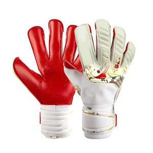 ถุงมือผู้รักษาประตูลดราคาพิเศษ คุณภาพระดับมืออาชีพ ป้องกันอย่างดี ผลิตจากยางลาเท็กซ์ ถักด้วยไนลอน สำหรับฟุตบอล - Product Image 3