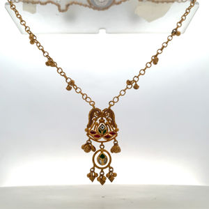 Collar de Oro Antiguo de 22K con Sello BIS - Joyería Tradicional Hecha a Mano en Oro Amarillo AU916 - Product Image 6