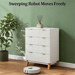 Credenza Bianca per Soggiorno con Ampio Spazio di Archiviazione - Product Image 4