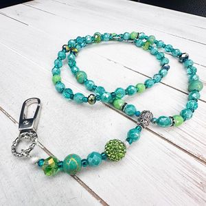 Premium Hand Embroidered Beaded <b>Lanyard</b> Decorative <b>Key</b> Holder Necklace with Artisan Craft - Product Image 3