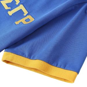 เสื้อเชิ้ตเฮนลีย์พรีเมียม Sigma Gamma Rho SGRho สีน้ำเงินทอง เครื่องแต่งกายกรีก เสื้อสตรีทแฟชั่นสุดเก๋ - Product Image 5