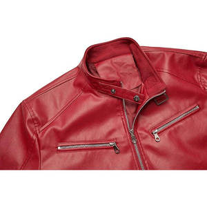 Custom Fashion Genuine <b>Leather</b> <b>Jacket</b> for Men Solid Color Classic Design High Quality Zipper Front <b>Winter</b> <b>Leather</b> <b>Jacket</b> - Product Image 6