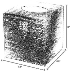 Caja de pañuelos de madera básica, cubierta decorativa para pañuelos de papel, para sala de estar, dormitorio, baño, oficina, escritorio y uso en mesa. - Product Image 5