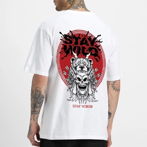 Fabricantes de Camisetas Personalizadas, Camiseta Extra Grande para Hombre, Camiseta con Cuello Redondo y Estampado Personalizado, Impresión Personalizada con el Logotipo de tu Propia Marca - Product Image 2