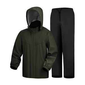 Traje Impermeable para Lluvia, para Hombre y Mujer, Chaqueta y Pantalones de Secado Rápido con Logotipo Personalizado - Product Image 1