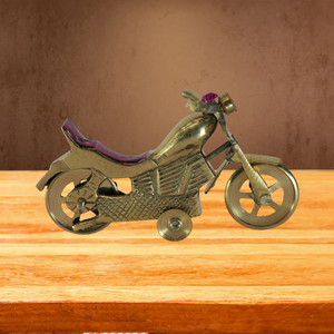 Modèle de vélo élégant en laiton poli miroir, artisanat de haute qualité pour ornement décoratif de chambre à coucher, prix de gros - Product Image 3