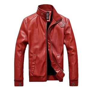 Navy blue classic <b>stand</b> collar Custom logo slim fit jacket Moto biker leather fashion Motorcycle auto racing wear - Product Image 3