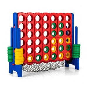 Juego de Piso Gigante 4 en Raya con Red de Almacenamiento para Recreación al Aire Libre - Product Image 1