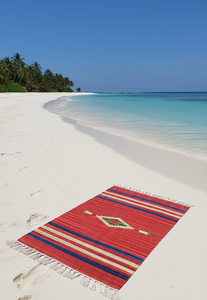 Alfombra de Algodón Floral Moderna Hecha a Mano y Personalizable, Reversible, Lavable a Máquina, para Ejercicio, Viajes, Uso Comercial y Doméstico - Product Image 4