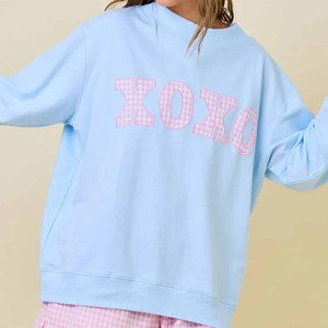 Rebels OEM <b>Mock</b> <b>Neck</b> Cotton Fleece Sweatshirt Women Men Ladies Unisex Boutique Fashion Chenille Letter Embroidery - Product Image 2