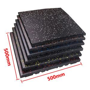 Sol en caoutchouc pour salle de sport CrossFit Speckles, tapis en caoutchouc de 1 pouce d'épaisseur - Product Image 3