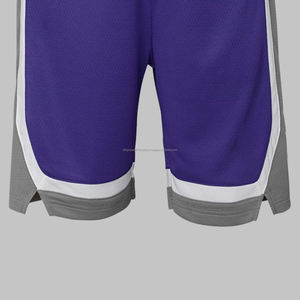 Uniformes de baloncesto universitarios personalizados para hombre, camiseta de baloncesto en blanco de poliéster de malla reversible impresa, pantalones cortos al por mayor - Product Image 5