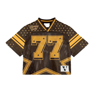 Customized Streetwear Retro American Vintage Style Classic Baseball Mesh Football Boxy T-Shirt Soccer Jersey for <b>Men</b> - Product Image 1