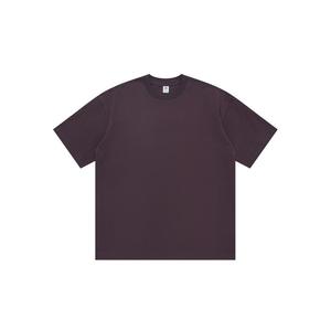 เสื้อยืดคอกลมแขนสั้นผู้ชาย ผ้าฝ้าย ทรงปกติ สีพื้น ใส่สบาย ผ้าเจอร์ซีย์ถัก ย้อมสีเรียบ - Product Image 3