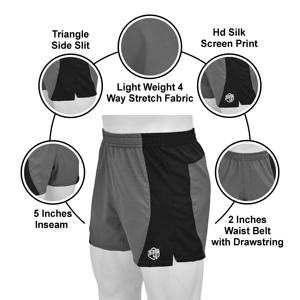 กางเกงขาสั้นผู้ชายแบบสั้นกางเกงออกกำลังกายกลางแจ้งกางเกงฝึกขาสั้นแบบไทยกางเกงเอวยางยืดสวมใส่สบายออกแบบได้ตามต้องการ - Product Image 5
