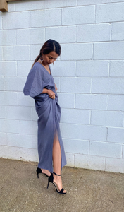 Robe Kaftan pour femmes, robe maxi en coton double gaze, robe ample et décontractée pour l'été, vêtements de détente, prix d'usine - Product Image 3