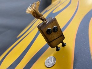 Cute and unique Wooden Robot Custom Design <b>Desk</b> Ornament Handmade Wooden Art Figure for Office <b>Desk</b> <b>Shelf</b> and Study Room - Product Image 4