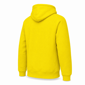 Sudadera con Capucha Premium de Color Amarillo Brillante, con Cordón Ajustable, de Felpa de Algodón Grueso, Unisex, Corte Regular, con Bolsillo, para Invierno - Product Image 4