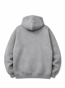 เสื้อฮู้ดดี้หนานุ่ม 1000 GSM แท้ ทรงโอเวอร์ไซส์ สไตล์สตรีทแวร์ สำหรับฤดูหนาว ผ้าฝ้าย 100% บุขนด้านใน ระบายอากาศได้ดี กันยับ มีกระเป๋า ซิลค์ - Product Image 2