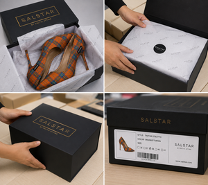 Escarpins à talons aiguilles personnalisés à motif écossais pour femmes – Chaussures de soirée de luxe à bout pointu et à carreaux - Product Image 6