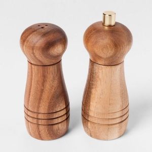 Wooden Salt Pepper Shaker For Kitchen Counter Organization And Stylish Dining Table <b>Spice</b> <b>Storage</b> Solution - Product Image 4