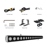 Projecteur mural professionnel DMX512 6-en-1 à LED RGBWA UV 18x18W, modèle exclusif, pour mariages, DJ et églises