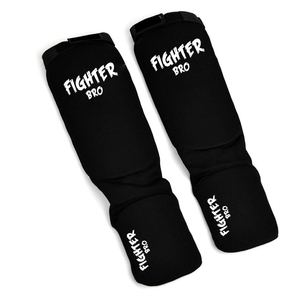 Protège-tibias de boxe et karaté en coton élastique avec rembourrage EVA pour arts martiaux, taille personnalisable, équipement d'entraînement - Product Image 2