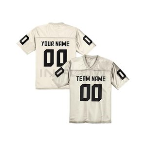 Camiseta Deportiva Retro de Fútbol Americano y Fútbol Soccer, Personalizada OEM, de Alta Calidad, en Malla de Poliéster, Estilo Holgado, Corta, Tallas Grandes, para Verano - Product Image 2