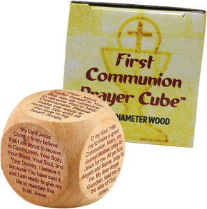 Cubo de Oración Católico de Madera, Primera Comunión, Escrituras Cristianas, con Base para Oración, Decoración de Fe, Regalo para Iglesia - Product Image 4