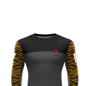 Solid Trader Haut de performance pour homme, séchage rapide, élastique, vêtement de sport athlétique, couche de base d'entraînement, Rash Guard - Product Image 3