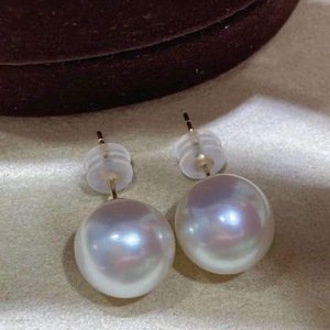 Pendientes Clásicos Retro de Perlas de Agua Dulce de Camelia de 4-5 mm para Mujer, Perlas Naturales Versátiles, Diseño Simple y Elegante - Product Image 2