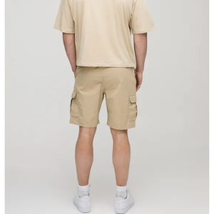 Pantalones Cortos Cargo Sólidos para Hombre 2026 de Alta Calidad, Talla Grande, Doble Rodilla, Transpirables, Ecológicos, de Lona, para Gimnasio, Correr, de Secado Rápido - Product Image 3
