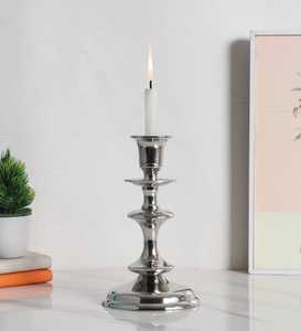 Porte-bougie portable en aluminium Eclipse, fait main, écologique, hauteur 10 pouces, durable, décoration religieuse pour la maison - Product Image 4