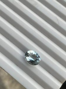 Corte ovalado de aguamarina, piedra natural de aguamarina limpia para uso en joyería. - Product Image 4