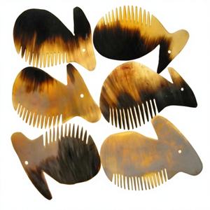 100% Peine de cuerno de búfalo Artesanías naturales hechas con cuerno de animal Alta venta para Barba Exportación de India - Product Image 6