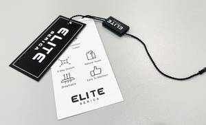 Sceau de sécurité en plastique autobloquant avec cordon et logo, système bidirectionnel, anti-effraction, écologique, recyclable - Product Image 3