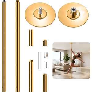Kit Palo da Pole Dance Professionale in Acciaio Rinforzato - Altezza Regolabile, Girevole e Fisso, Doppia Modalità, Attrezzatura Fitness Portatile - Product Image 4