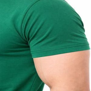 T-shirt décontracté pour homme, 100% coton, coupe ample, col rond, manches longues, couleur unie, séchage rapide, anti-boulochage, respirant - Product Image 5