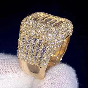 Luxury Iced Out Gold <b>Ring</b> for Men Hip Hop Style Micro Pave CZ Diamond <b>Statement</b> <b>Ring</b> Hot Selling Jewelry - Product Image 5