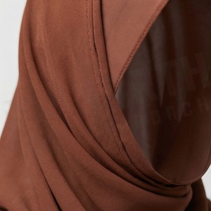 Hiyab de Chifón de Color Sólido para Mujer, Transpirable, para Uso Diario, Pañuelo Étnico de Oriente Medio - Product Image 4