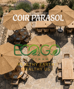 Sombrilla de Playa de Fibra de Coco para Exteriores, Ecológica, Proveedor de Sombrillas de Jardín de Vietnam - Product Image 2
