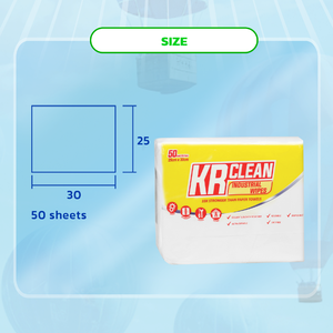 Krclean Paquete de 80 Toallitas de Tela No Tejida de 25x30cm, Ecológicas, para Limpieza Sanitaria, Uso en Balcón y Terraza, 500g - Product Image 4