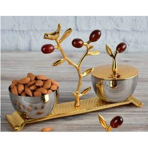 Tazón para servir con acabado plateado de diseño artesanal, tazón redondo para almacenar palomitas de maíz, calidad superior para uso en catering. - Product Image 3