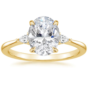 Anillo de Boda de Oro de 14k con Diamante Ovalado de Laboratorio de 2.50 Quilates, Claridad VS2, Color E, Certificado IGI, Fabricación de Joyería con Diamantes CVD - Product Image 3