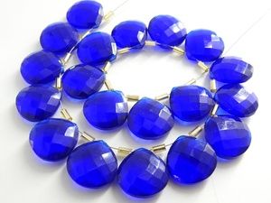 Kyanite bleu Quartz à facettes 14X14MM coeur et larme goutte pierre en vrac pour boucles d'oreilles faites à la main cristal perles de verre au chalumeau bijoux - Product Image 5