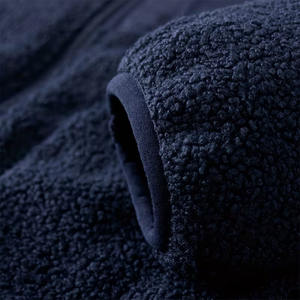 Chaqueta Casual de Forro Polar Sherpa para Hombre, Color Azul Marino, Estilo Urbano Unisex, Cierre Frontal con Cremallera, Invierno, Ecológica, Resistente al Viento - Product Image 6