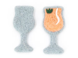 Adorno de cóctel de fieltro hecho a mano: Juguetes de simulación para niños, bebidas de fieltro, materiales para manualidades - Comercio justo y fabricado de forma ética - Product Image 3